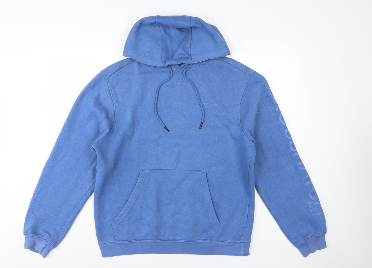 Crosshatch Men’s Blue M Pullover Hoodie Logo Graphic Fleece