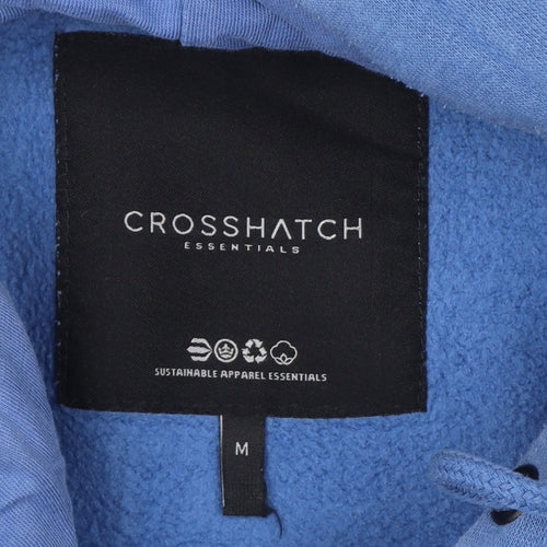 Crosshatch Men’s Blue M Pullover Hoodie Logo Graphic Fleece