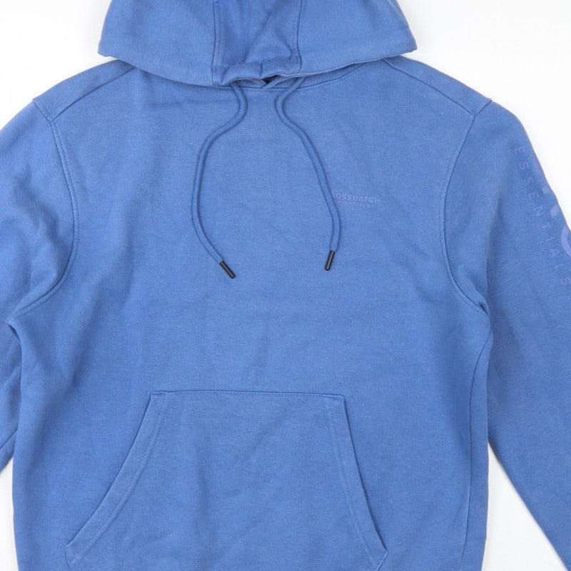 Crosshatch Men’s Blue M Pullover Hoodie Logo Graphic Fleece
