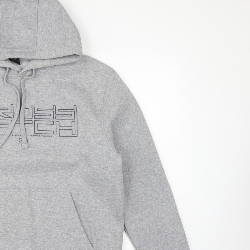 Crosshatch Men’s Grey L Pullover Graphic Logo Hoodie