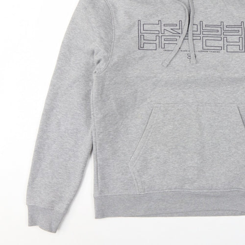 Crosshatch Men’s Grey L Pullover Graphic Logo Hoodie