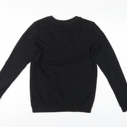 Puma Women’s Black XS Logo Crew Neck Pullover Sweatshirt