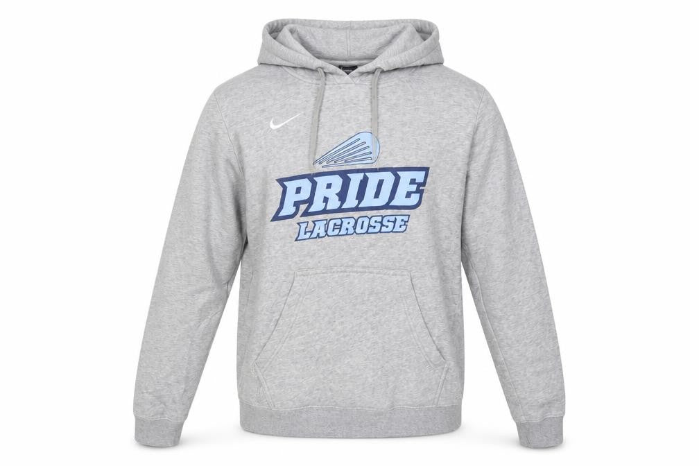 Nike Unisex Grey M Pullover Hoodie Pride Lacrosse Logo Sports