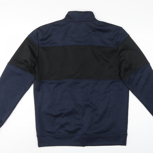 U.S. Athletic Men’s Navy Medium Full Zip High Neck Sweatshirt