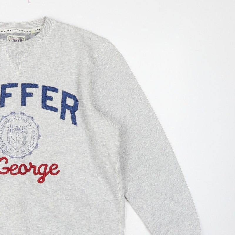 Duffer Men’s Grey L Pullover Crew Neck St George Graphic Sweatshirt