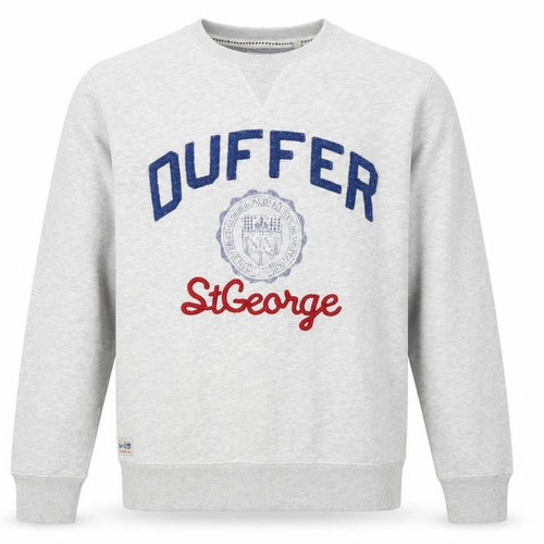 Duffer Men’s Grey L Pullover Crew Neck St George Graphic Sweatshirt