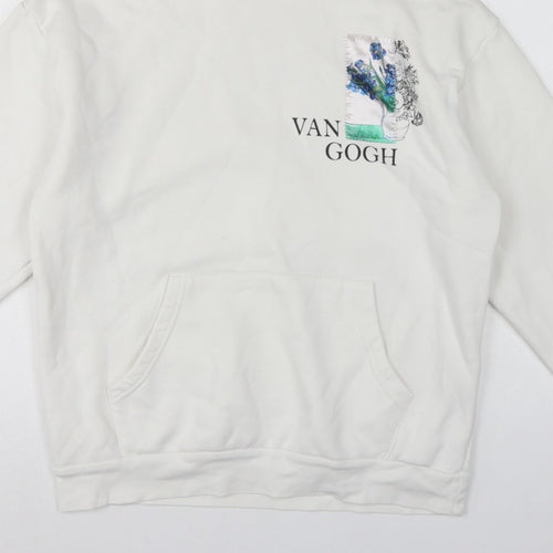 S/W Urbanity Unisex Adults White S Van Gogh Art Pullover Hoodie