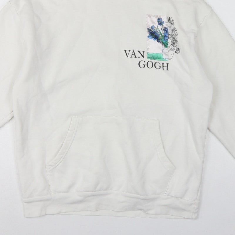 S/W Urbanity Unisex Adults White S Van Gogh Art Pullover Hoodie