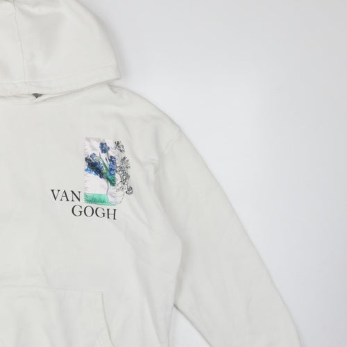 S/W Urbanity Unisex Adults White S Van Gogh Art Pullover Hoodie