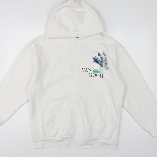 S/W Urbanity Unisex Adults White S Van Gogh Art Pullover Hoodie