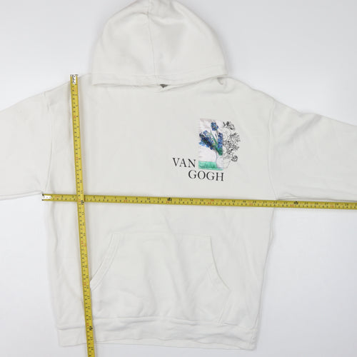 S/W Urbanity Unisex Adults White S Van Gogh Art Pullover Hoodie
