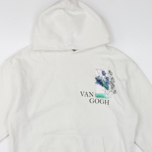 S/W Urbanity Unisex Adults White S Van Gogh Art Pullover Hoodie