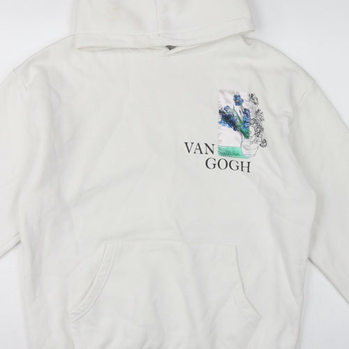 S/W Urbanity Unisex Adults White S Van Gogh Art Pullover Hoodie