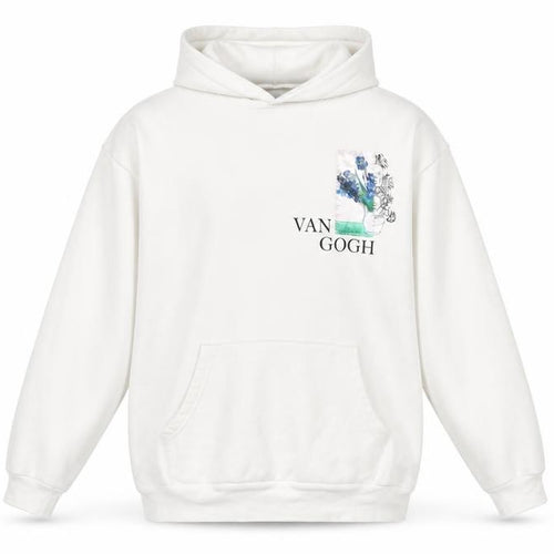 S/W Urbanity Unisex Adults White S Van Gogh Art Pullover Hoodie