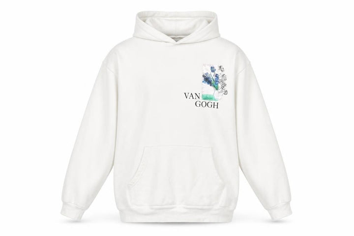 S/W Urbanity Unisex Adults White S Van Gogh Art Pullover Hoodie