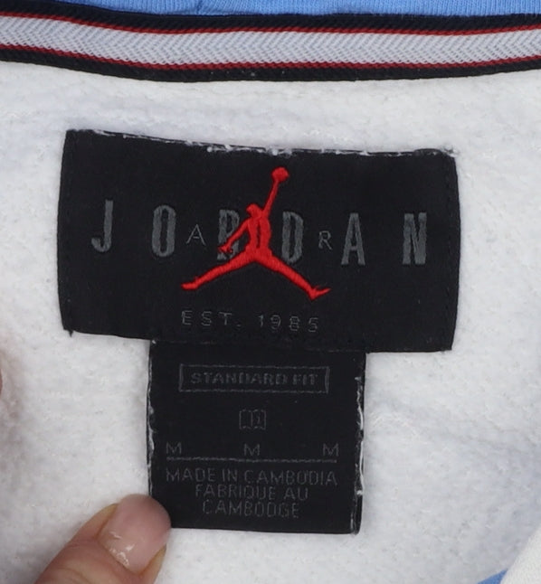 Additional view of Jordan Men’s White M Pullover Hoodie Air Racing Graphic