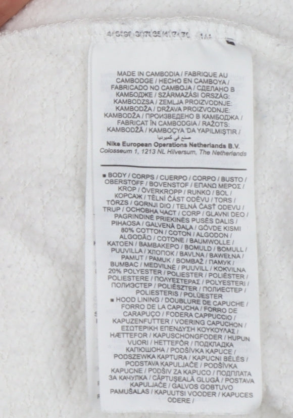 Additional view of Jordan Men’s White M Pullover Hoodie Air Racing Graphic
