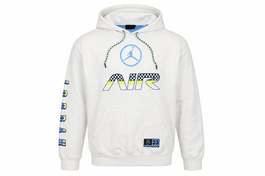 Jordan Men’s White M Pullover Hoodie Air Racing Graphic