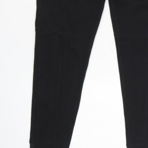 Zara Women’s Black UK 8 Tapered Drawstring Jogger Trousers