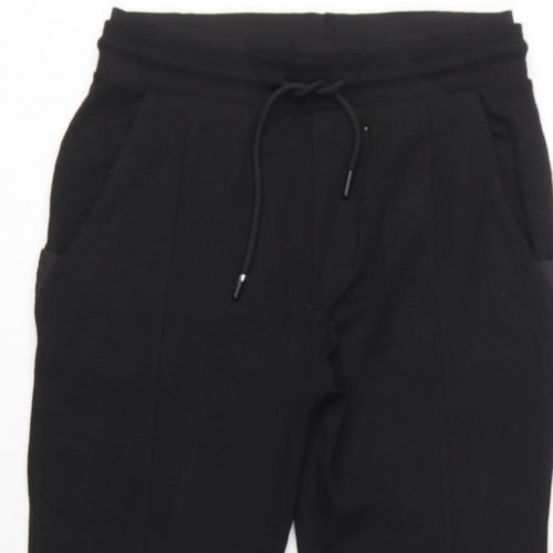 Zara Women’s Black UK 8 Tapered Drawstring Jogger Trousers