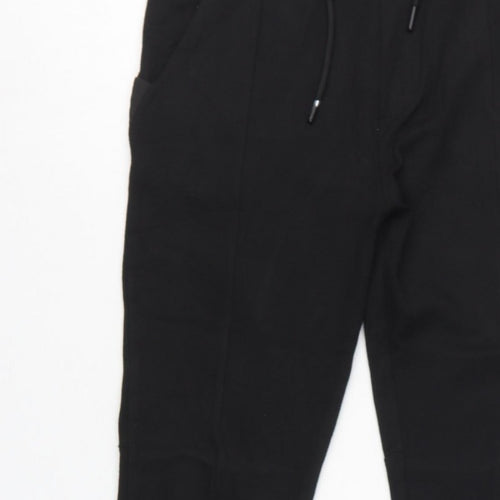 Zara Women’s Black UK 8 Tapered Drawstring Jogger Trousers