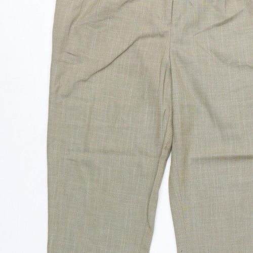 H&M Women’s Beige Tailored Tapered Trousers UK 8 High Rise