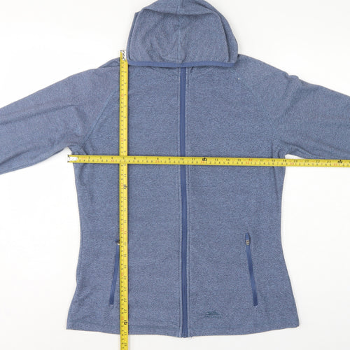 Trespass Women Blue UK 14 Hooded Full Zip Basic Jacket