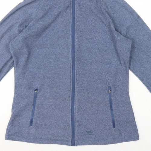 Trespass Women Blue UK 14 Hooded Full Zip Basic Jacket