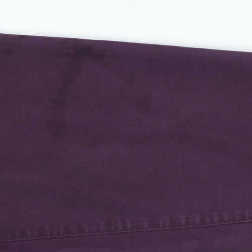 Marks and Spencer Women’s Purple UK 10 Short Tapered Chino Trousers