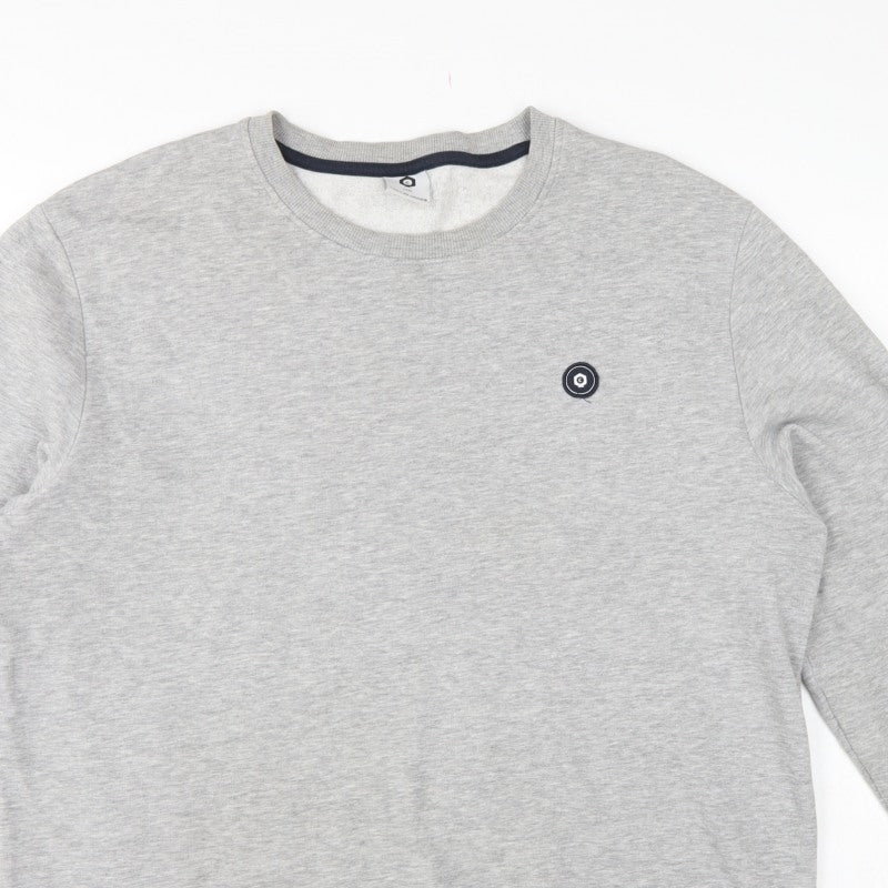 Additional view of Jack & Jones Men’s Grey 2XL Crew Neck Logo Pullover Sweatshirt