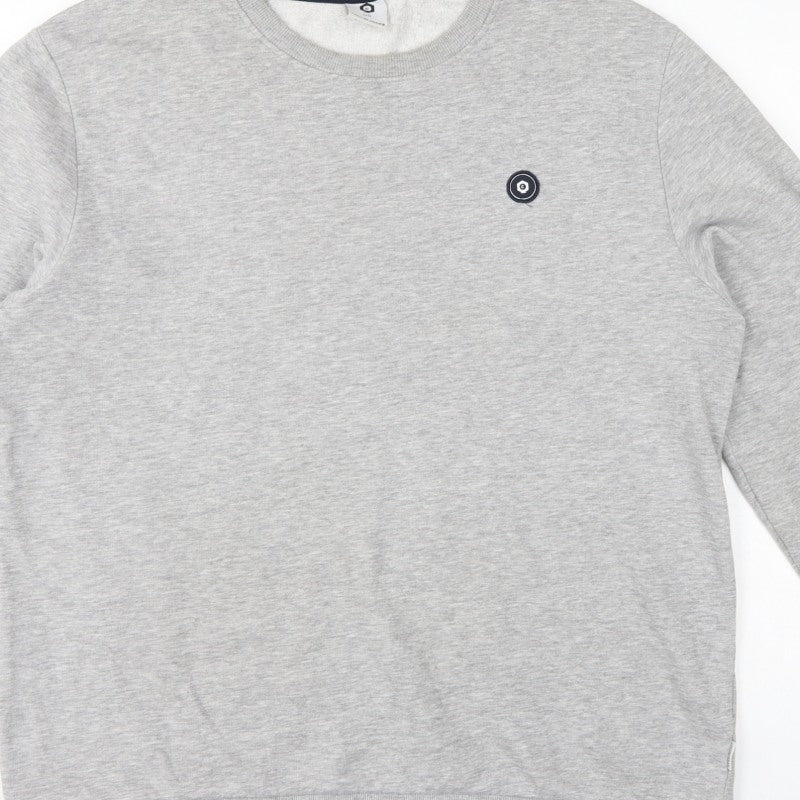 Additional view of Jack & Jones Men’s Grey 2XL Crew Neck Logo Pullover Sweatshirt