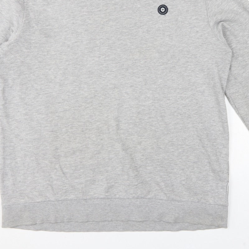 Additional view of Jack & Jones Men’s Grey 2XL Crew Neck Logo Pullover Sweatshirt