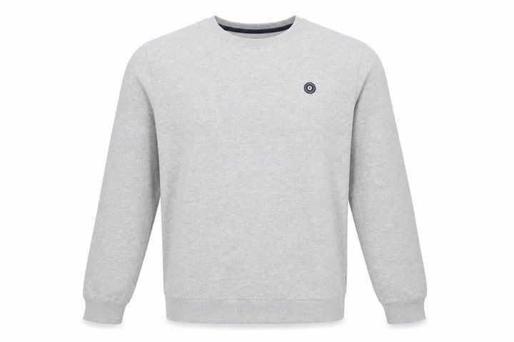 Jack & Jones Men’s Grey 2XL Crew Neck Logo Pullover Sweatshirt