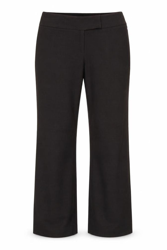 Oasis Women Black UK 12 Bootcut Tailored Dress Trousers
