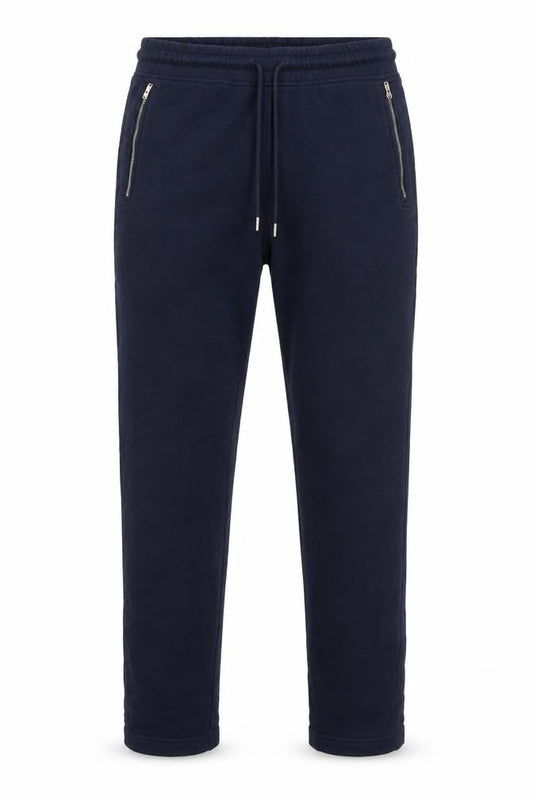 Autograph Mens Blue M Pure Cotton Zip Pocket Jogger Trousers