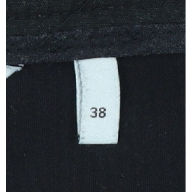 NÜMPH Women’s Black Navy Contrast Stripe Tapered Dress Trousers UK 10
