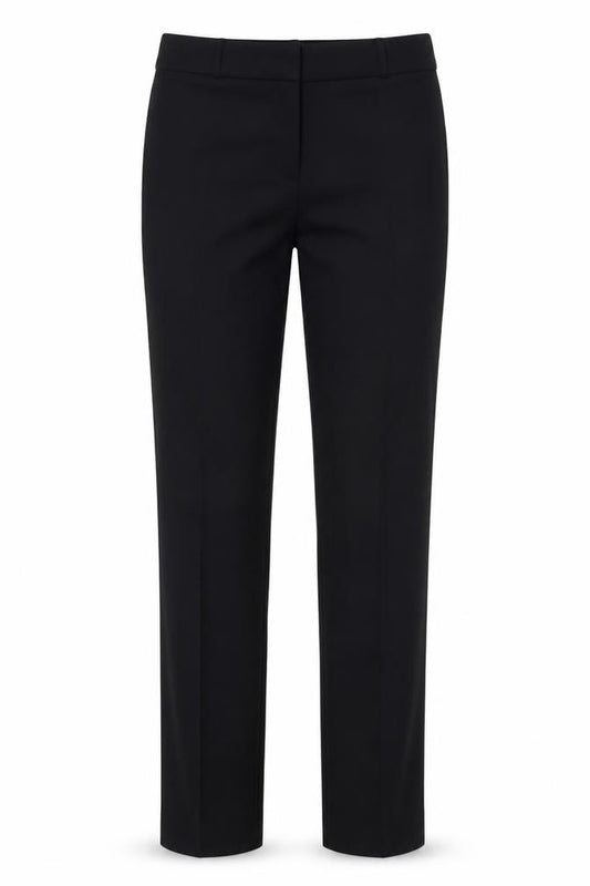 Marks & Spencer Women Black UK 12 Long Straight Dress Trousers