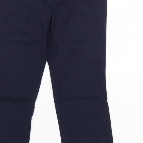 Zara Basic Women Blue S Bootcut Dress Trousers Zip Pockets