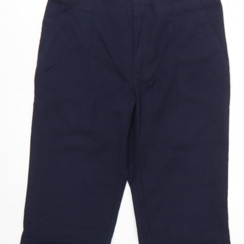 Zara Basic Women Blue S Bootcut Dress Trousers Zip Pockets