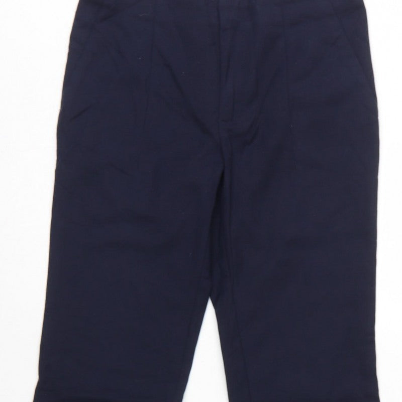 Zara Basic Women Blue S Bootcut Dress Trousers Zip Pockets