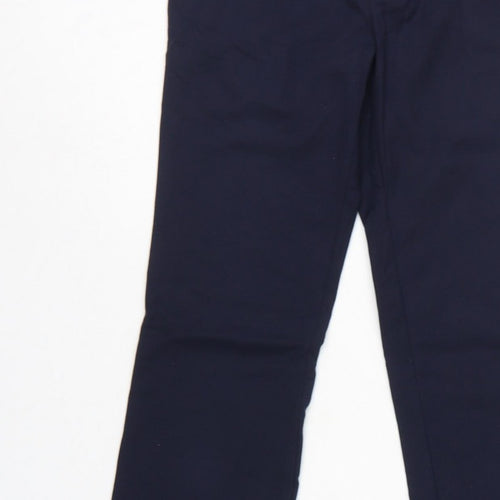 Zara Basic Women Blue S Bootcut Dress Trousers Zip Pockets