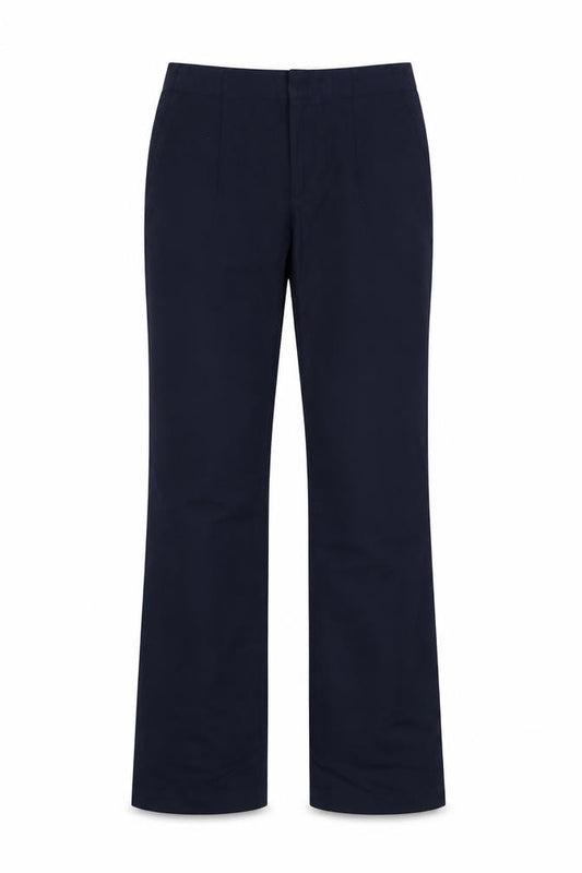 Zara Basic Women Blue S Bootcut Dress Trousers Zip Pockets