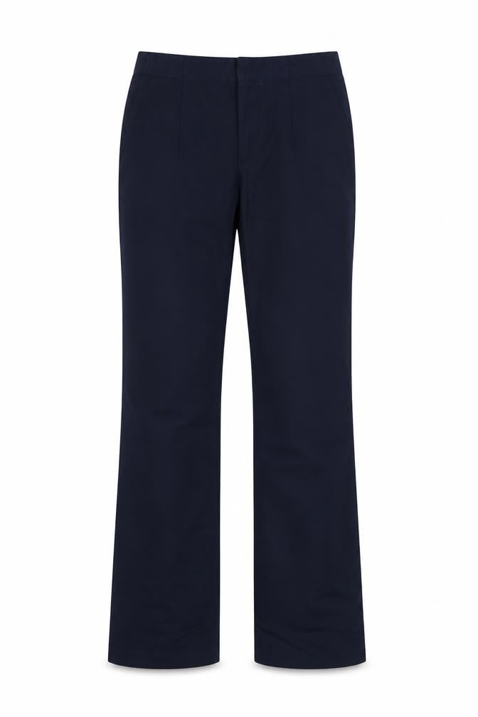 Zara Basic Women Blue S Bootcut Dress Trousers Zip Pockets