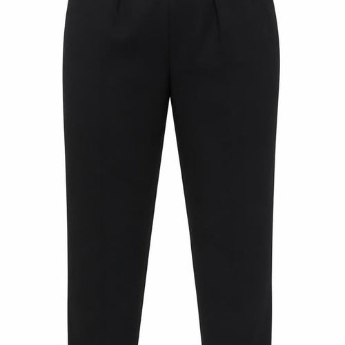 Marks and Spencer Women Black UK 14 Tapered Tailored Dress Trousers