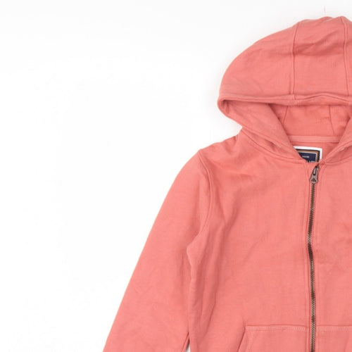 SoulCal & Co Boys Pink 11-12 Years Full Zip Hooded Hoodie Logo