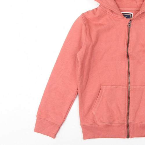 SoulCal & Co Boys Pink 11-12 Years Full Zip Hooded Hoodie Logo