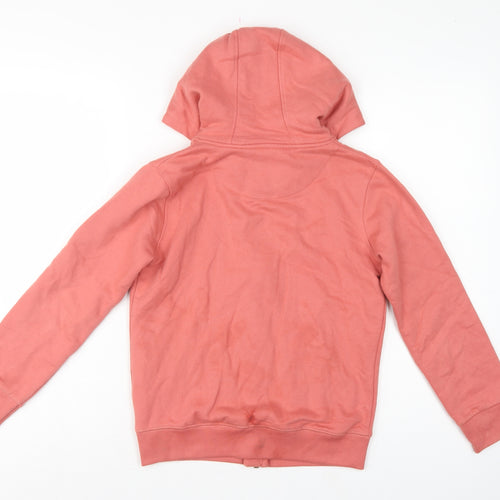 SoulCal & Co Boys Pink 11-12 Years Full Zip Hooded Hoodie Logo