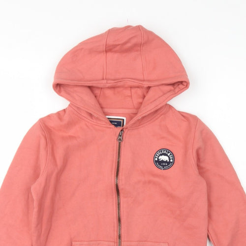 SoulCal & Co Boys Pink 11-12 Years Full Zip Hooded Hoodie Logo
