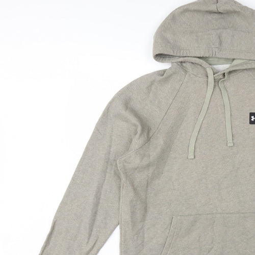 Under Armour Men’s Grey M Loose Fit Pullover Logo Hoodie