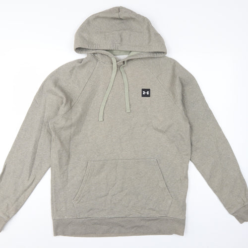 Under Armour Men’s Grey M Loose Fit Pullover Logo Hoodie